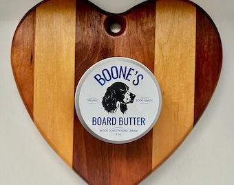 All-natural Cutting/Charcuterie Board Oil & Wood Conditioning Cream - 100% Food Safe and Organic.