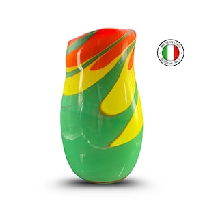Murano Glass Vase &quot;AURORE VITAE&quot; – Handmade Luxury Home Decor, Wedding gift, Certified Made in Italy | Free Worldwide Shipping