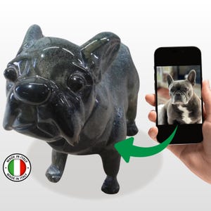 Custom Murano Glass Pet Sculpture Memorial – Handmade statue replica of dog or cat Made in Italy