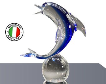 formia イルカ ガラス 置物 クリスタル イタリア製 MURANO Amazon.co.jp: formia イルカ ガラス 置物 クリスタル