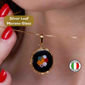 Necklace with Murrina Glass – Handmade in Venice Jewelry for Elegant Gifts – Gift Box & Shipping Included