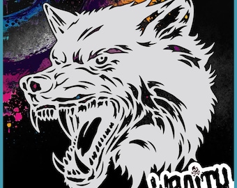 MAYJOYDIY 4 Pochoir De Peinture Pour Loup Et Tigre Pochoir