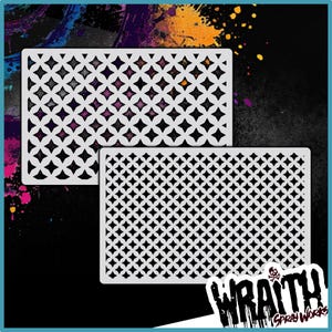 Star Pattern Set - Reusable Airbrush Stencil Template