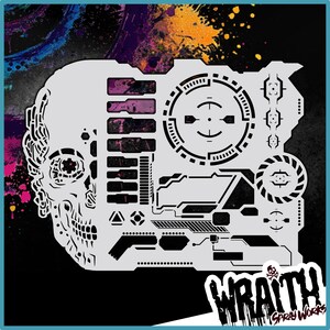 Terminate - Reusable Airbrush Stencil Template