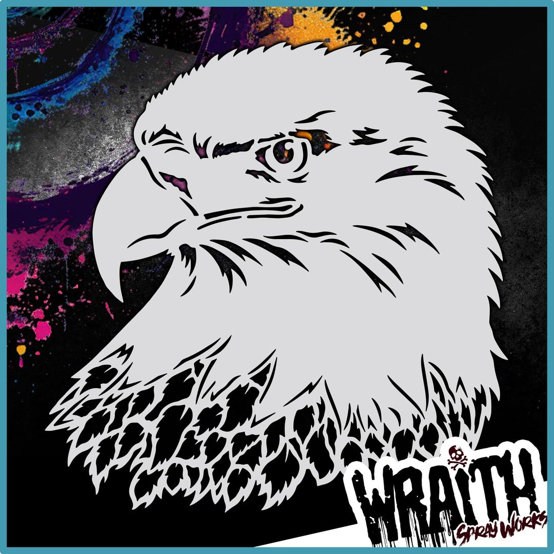 Eagle 1 Reusable Airbrush Stencil Template Etsy eagle-1-reusable-airbrush-stencil-template-etsy