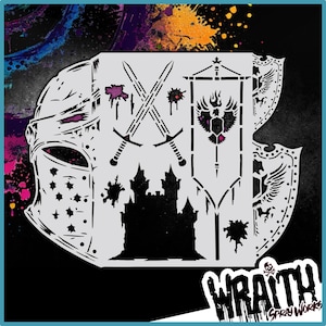The Knight - Reusable Airbrush Stencil Template