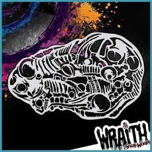 Biomech #2 - Reusable Airbrush Stencil Template