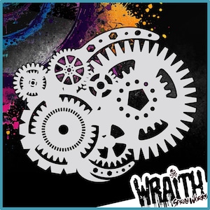 Gear Builder #1 - Reusable Airbrush Stencil Template