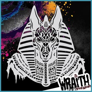 Anubis - Reusable Airbrush Stencil Template