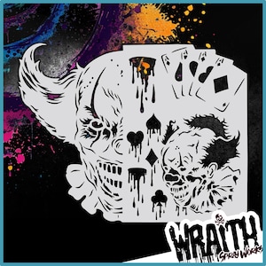 The Jokers - Reusable Airbrush Stencil Template