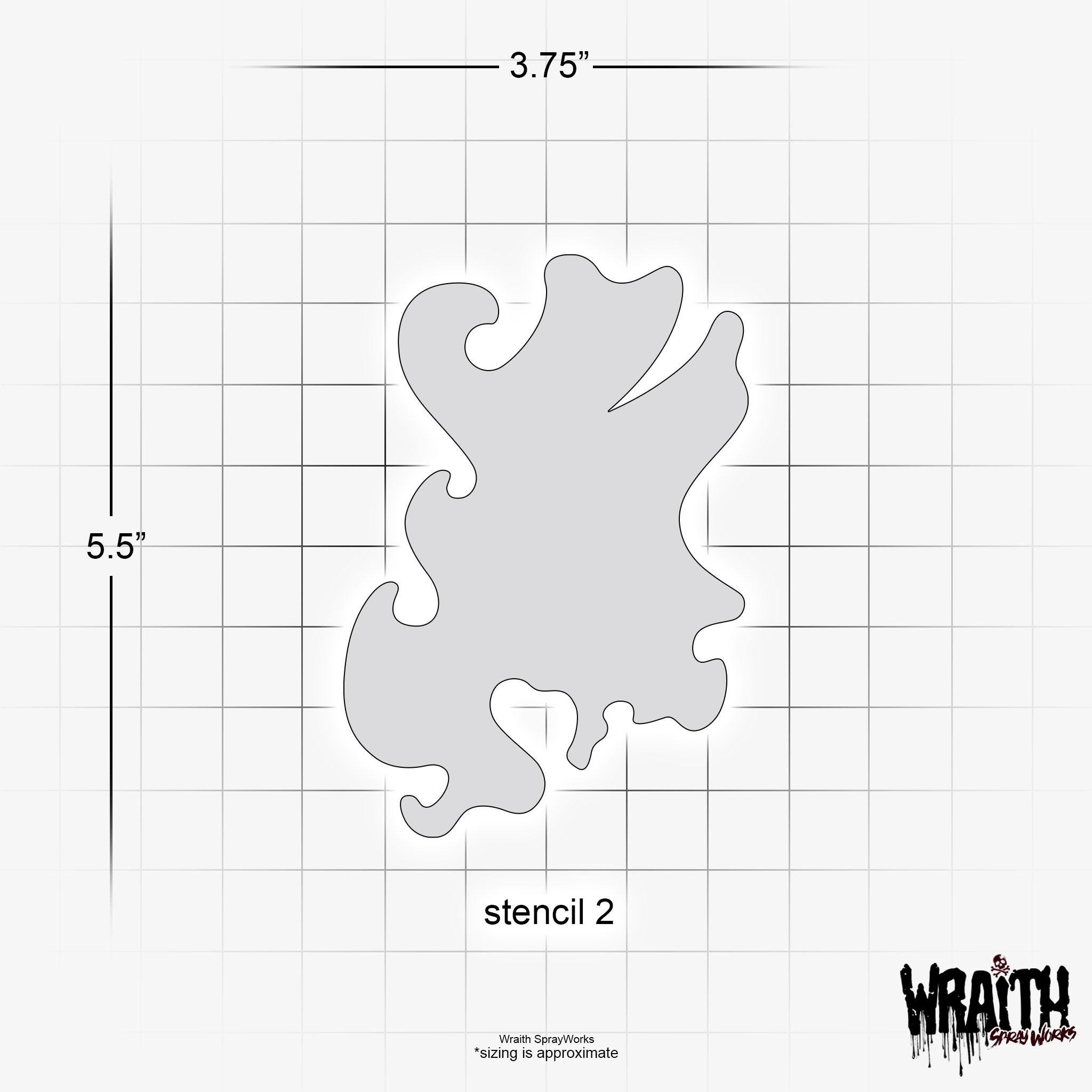 Printable Airbrush Ghost Flame Stencils