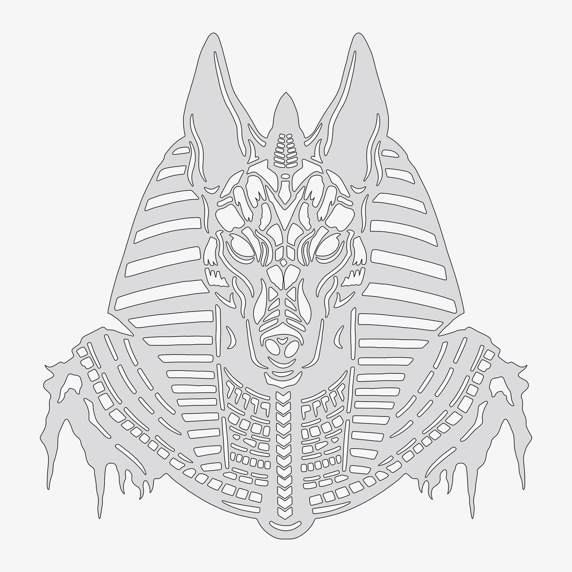 Anubis - Reusable Airbrush Stencil Template - Etsy