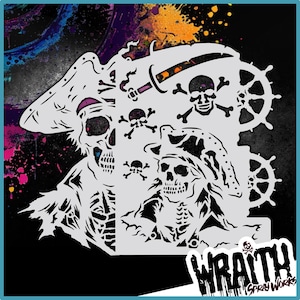 Tell No Tales - Reusable Airbrush Stencil Template