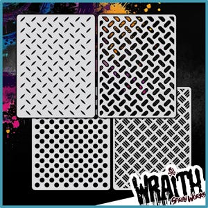 Mini Metal Kit - Reusable Airbrush Stencil Template
