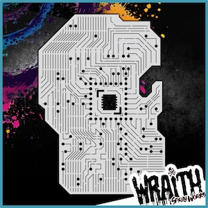 Circuit Board #3 - Reusable Airbrush Stencil Template