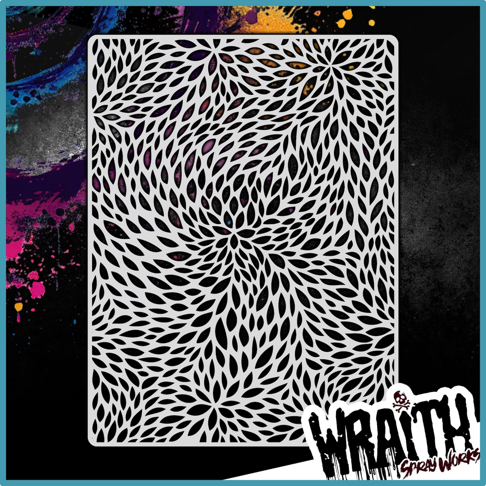 Leaf Pattern #1 - Reusable Airbrush Stencil Template - Etsy