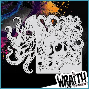 Dead Cthulhu - Reusable Airbrush Stencil Template