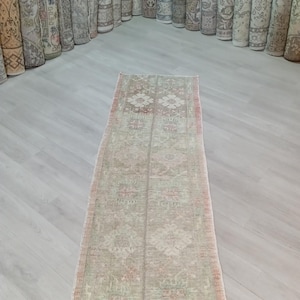 2x5 Rug,2x5 Turkish Rug,2x5 Runner rug,2x5 Handmade rug,2x5 Kitchen Rug, 2x5 Oushak Runner, Rugs Natural Rug, Boho Bedroom Rug, 1.9x4.11 ft