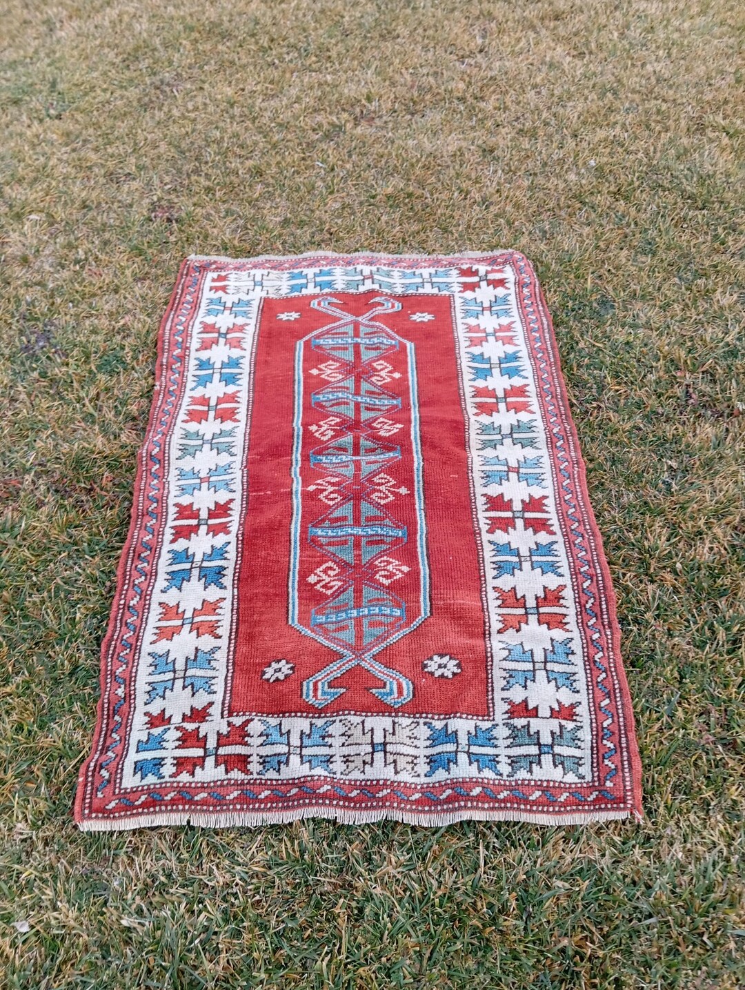 Vintage Turkish Square Area Handmade Rug, Boho Neutral Color Rugs,2.7x4 ...