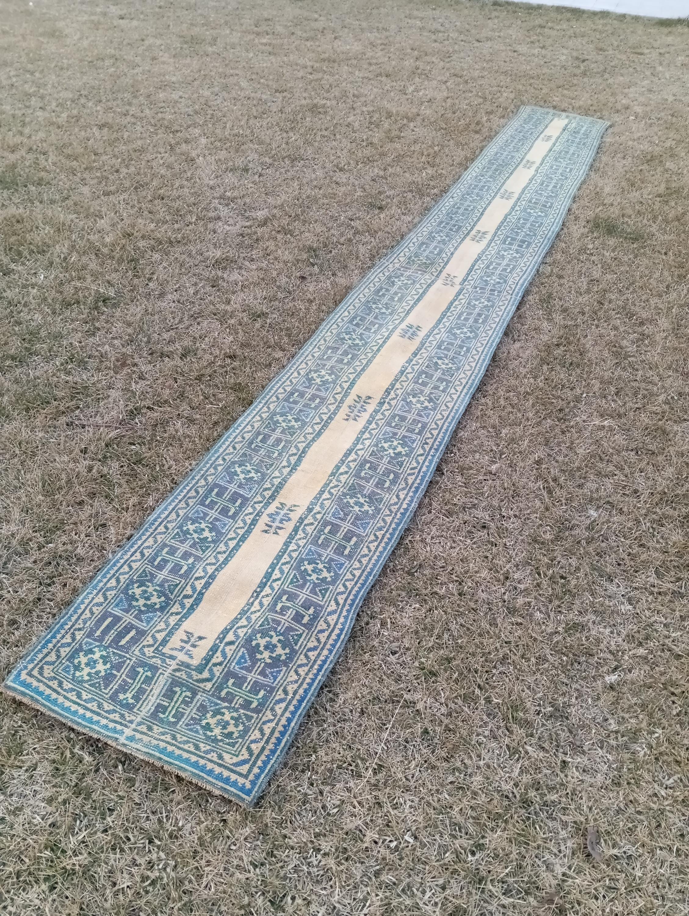 Runner Rug 20 Foot, Extra Long Turkish Runner, 2x20 Runner Neutral ...
