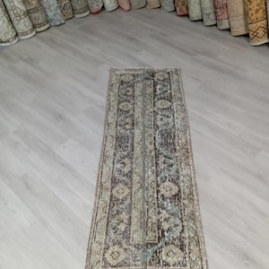 2x5 Turkish Rug Vintage Rug,Small Wool Soft Rug Antique Rug, Anatolian Rug, Oushak Rug, Carpet, Home Decor Rug, 1.7x4.6 ft