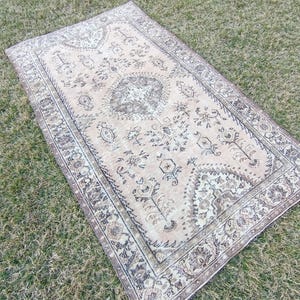 5x8 Vintage Rug, 5x8 Vintage Turkısh Rug, 5x8 Rug, Aesthetic Handmade Wool Rug, 5x8 Area Rug, 5x8 Turkish Rug, Living Room Rug, 5x8.5 ft