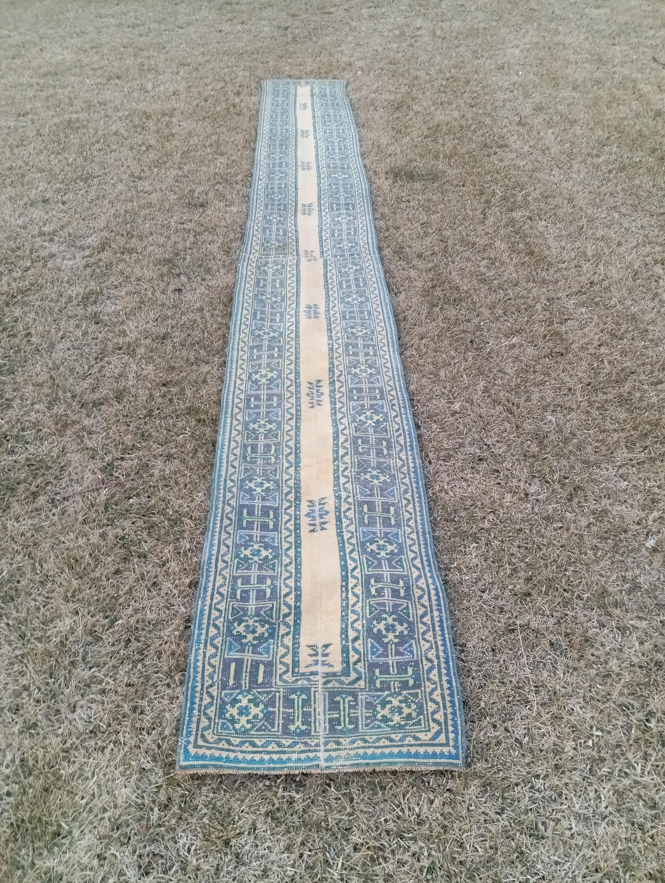 Runner Rug 20 Foot, Extra Long Turkish Runner, 2x20 Runner Neutral ...