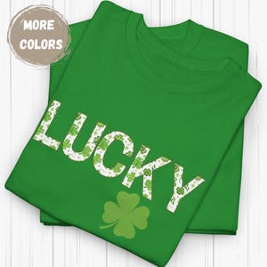St Patricks Day Shirt Lucky Clovers Top, Four Leaf Clover Irish Pride Gift, Irish Green  Tshirt Irish Friends Matching Shirt, Shamrock Shirt