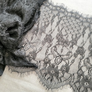 3 Yds 6&quot; Wide Delicate Eyelash Lace