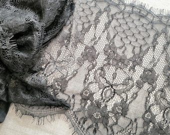 3 Yds 6" Wide Delicate Eyelash Lace
