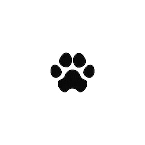 Dog Paw Print Mini Fill Stitch File Machine Embroidery Design (11 Sizes, Instant Download)
