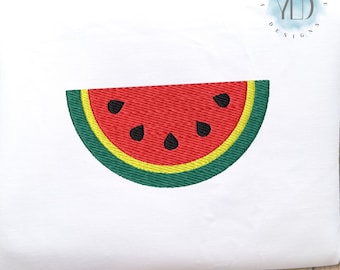 Wassermelone Stickmuster, 9 Größen, Sommer Obst Wassermelone Mini Füllstich Maschinenstickerei, Instant Download