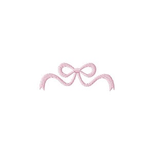 Bow Mini Fill Stitch File Machine Embroidery Design (9 Sizes, Instant Download)