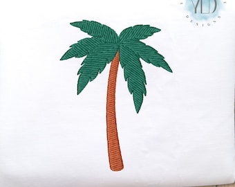 Palme Stickerei, 9 Größen, Sommer Palme Mini Füllstich Maschinenstickerei, Instant Download