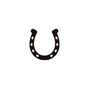Horse Shoe Mini Fill Stitch File Machine Embroidery Design (9 Sizes, Instant Download)