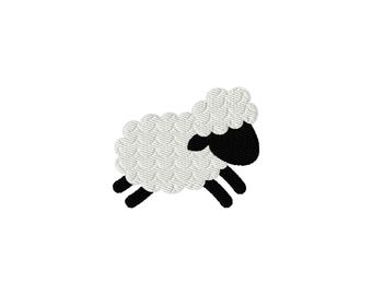 Sheep Mini Fill Stitch File Machine Embroidery Design (Instant Download, 9 Sizes)