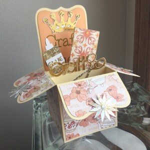 Craft Queen Birthday, Box Card-  Handmade