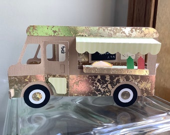 Taco Truck 3D Box Card, “For You & Celebrate” for any occasion.