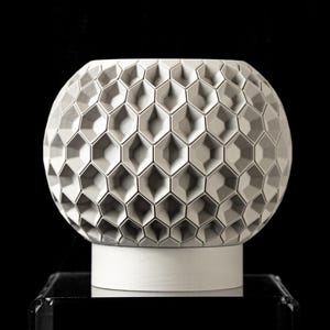 Indoor Planter Pot, Modern Home Decor with Saucer Drip Tray, with Drainage, Perfect Gift, Houseplants, Ecofriendly, 3D printed, Sci-Fi