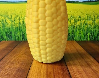 Corn Cob Vase 3D Printed Decorative Mexican-Inspired Home Decor Bold Centerpiece for Fresh & Dried Flowers