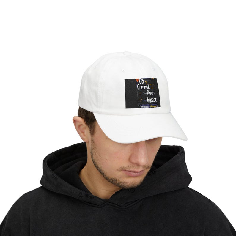 Consigue la gorra de confirmación, empuje y repetición / gorra de desarrollador de programación imagen 5
