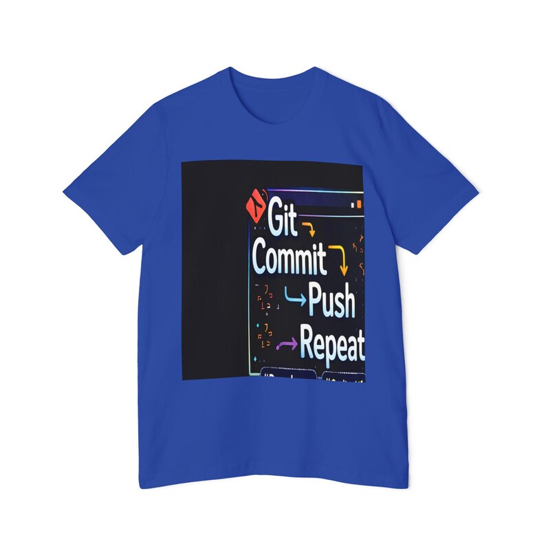 Git Commit Push Repeat T-Shirt | Programmer Devops Coding Tee image 3