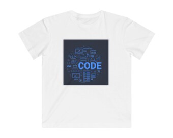 Code Text Design Kids Tee | Programming Nerd Tech Shirt