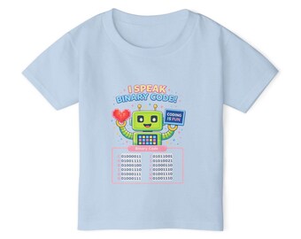 Kids Binary Code Robot T-Shirt, STEM Computer Science Shirt