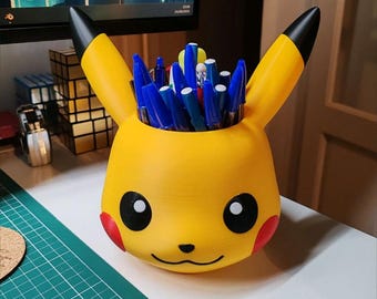 Head Pen Holder – Cute Desk Organizer Pikachu