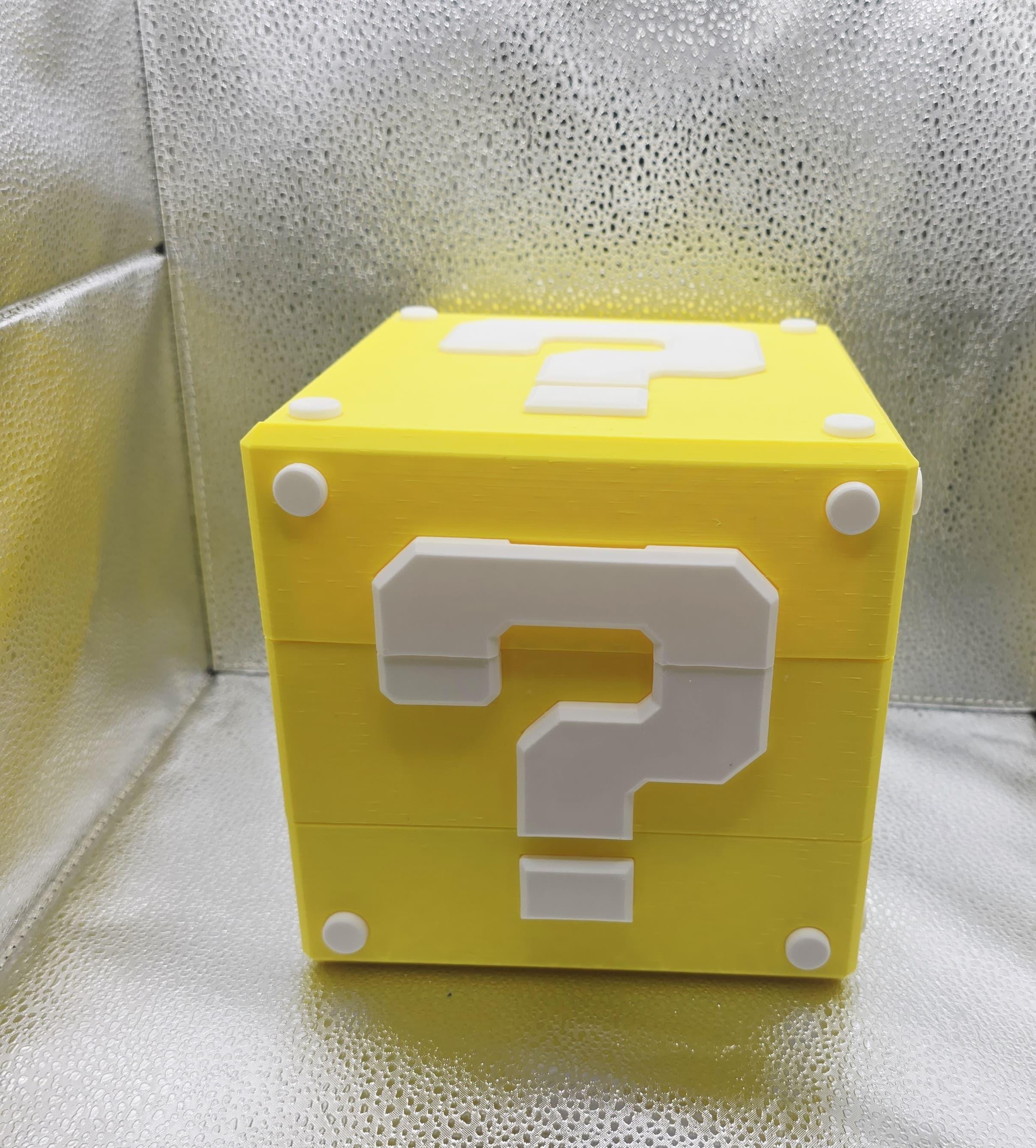 Mario Super Mario Question Mark Block Storage -box Super - Etsy