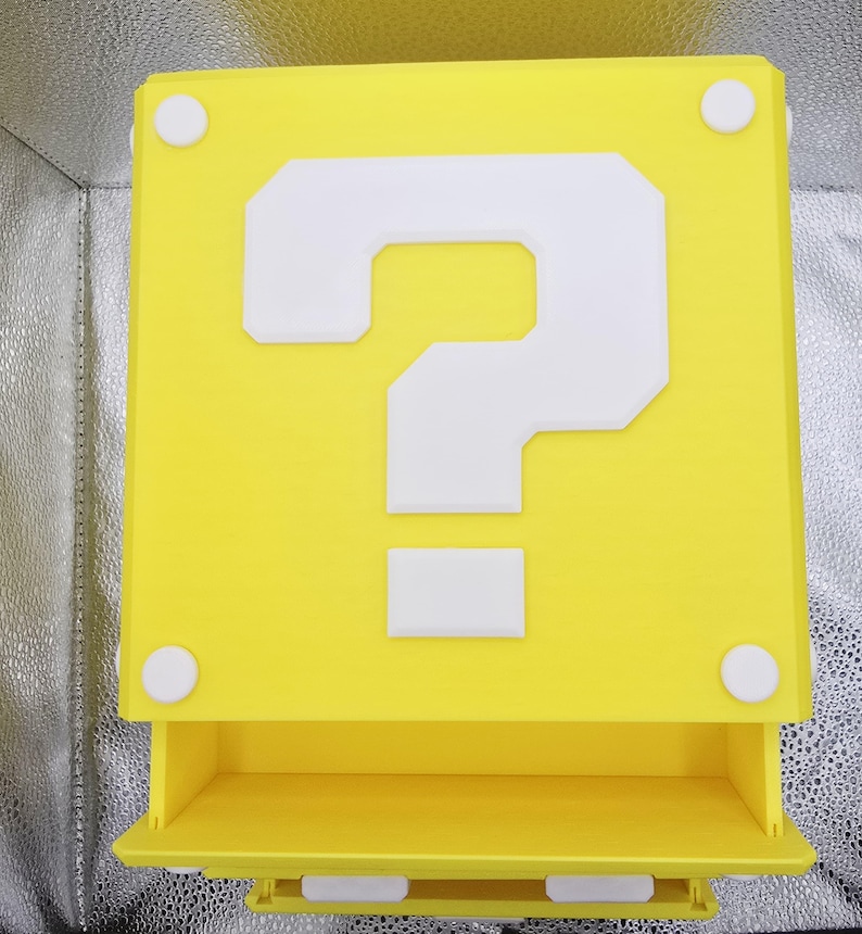 Mario Super Mario Question Mark Block Storage -box Super - Etsy