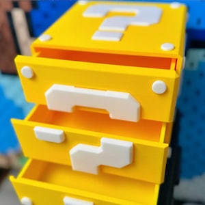 Mario Super Mario Bloque de interrogación Almacenamiento -Caja Super