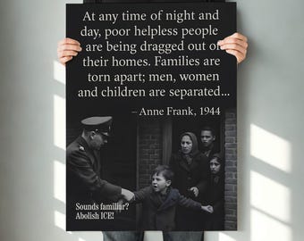 Abolish ICE Protest Poster: Anti-Deportation Sign (Digital Download, PNGs