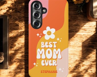 Coque de portable personnalisée Mom Ever Floral